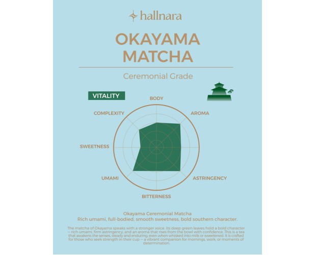 Okayama Ceremonial Matcha powder pouch 100g