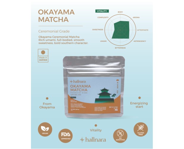 Okayama Ceremonial Matcha powder pouch 30g 
